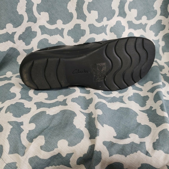 Clarks Cheyney Fame black leather sz 8 - Picture 5 of 7